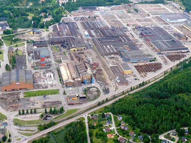 Ovako Hofors steel production site